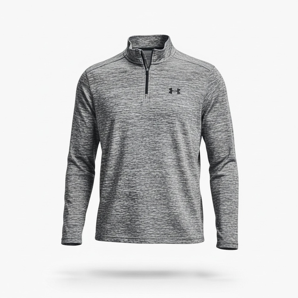 Under Armour HeatGear 1/4 Zip Pullover Gray Golf Performance Mens L